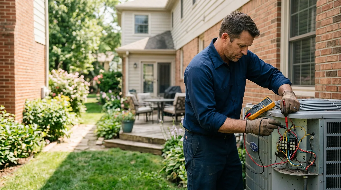 HVAC technician working near Eden, NC